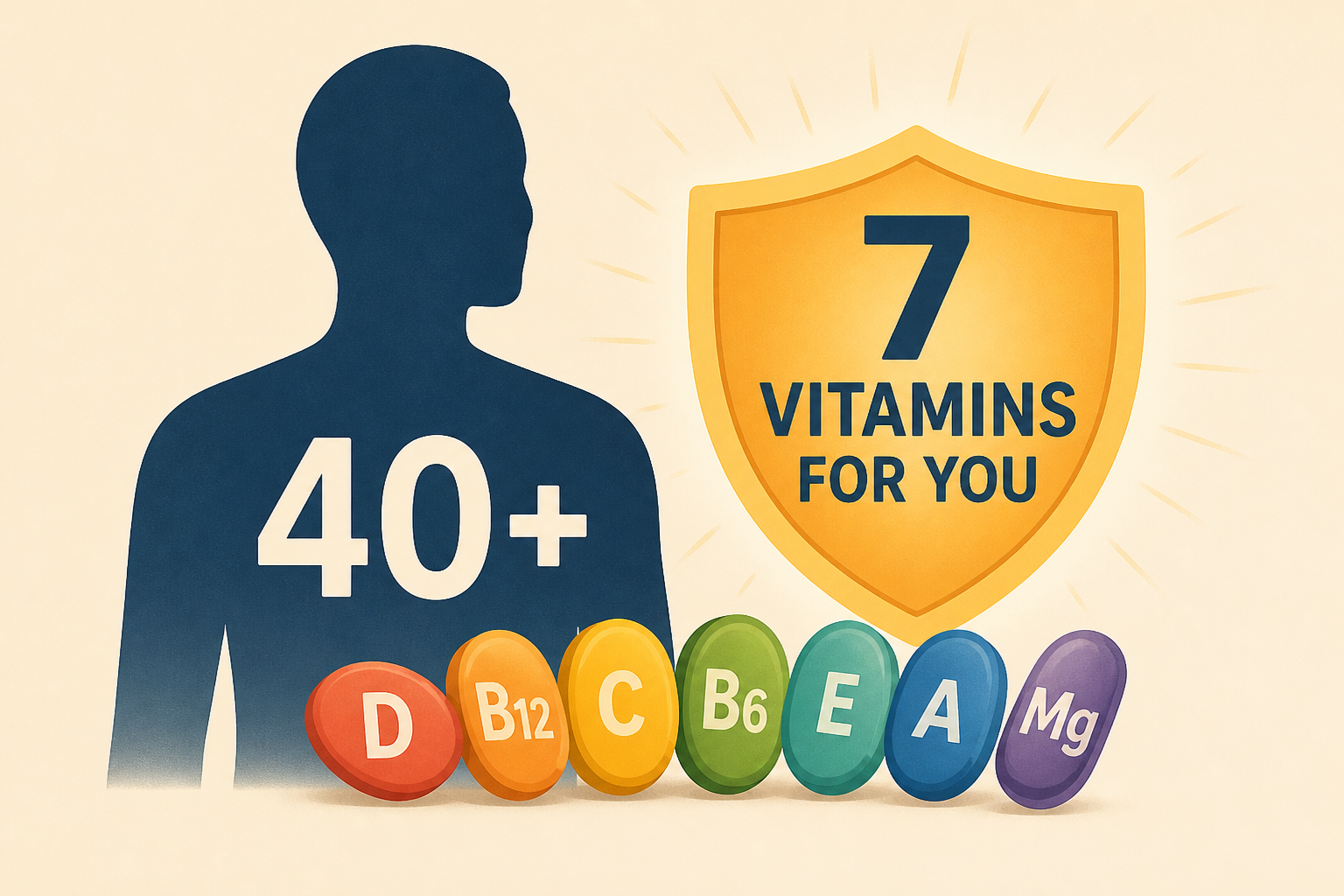 If You’re 40 (or Older!) You Should Be Taking These 7 Vitamins, According to Dietitians