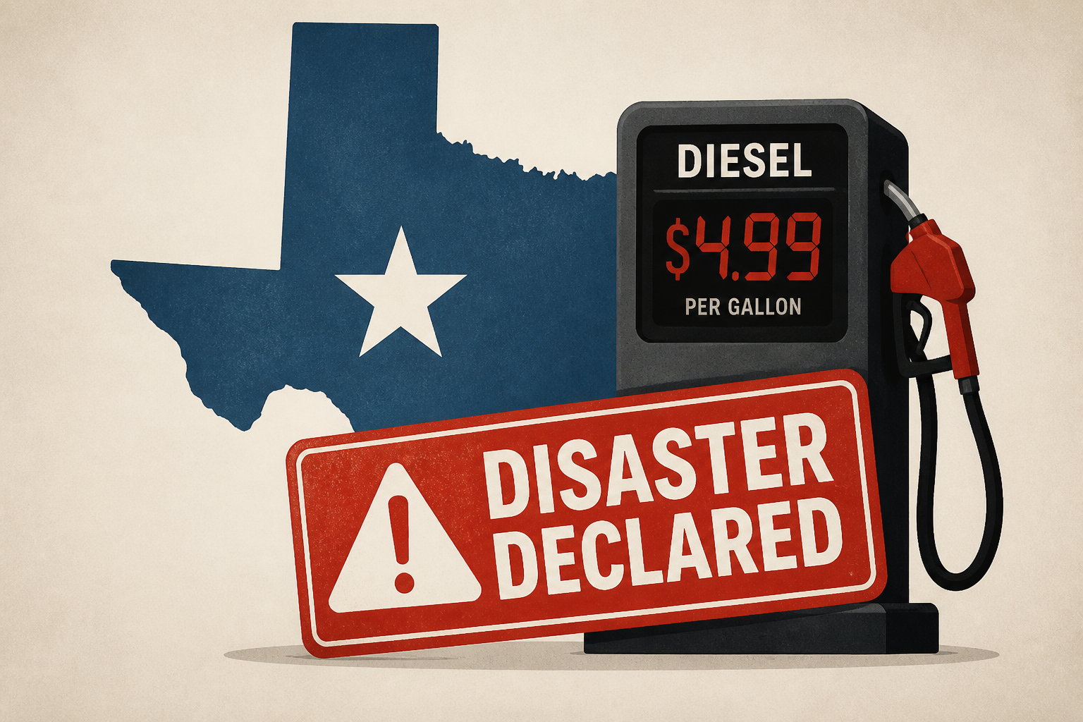 Abbott declares disaster over high diesel prices in Texas