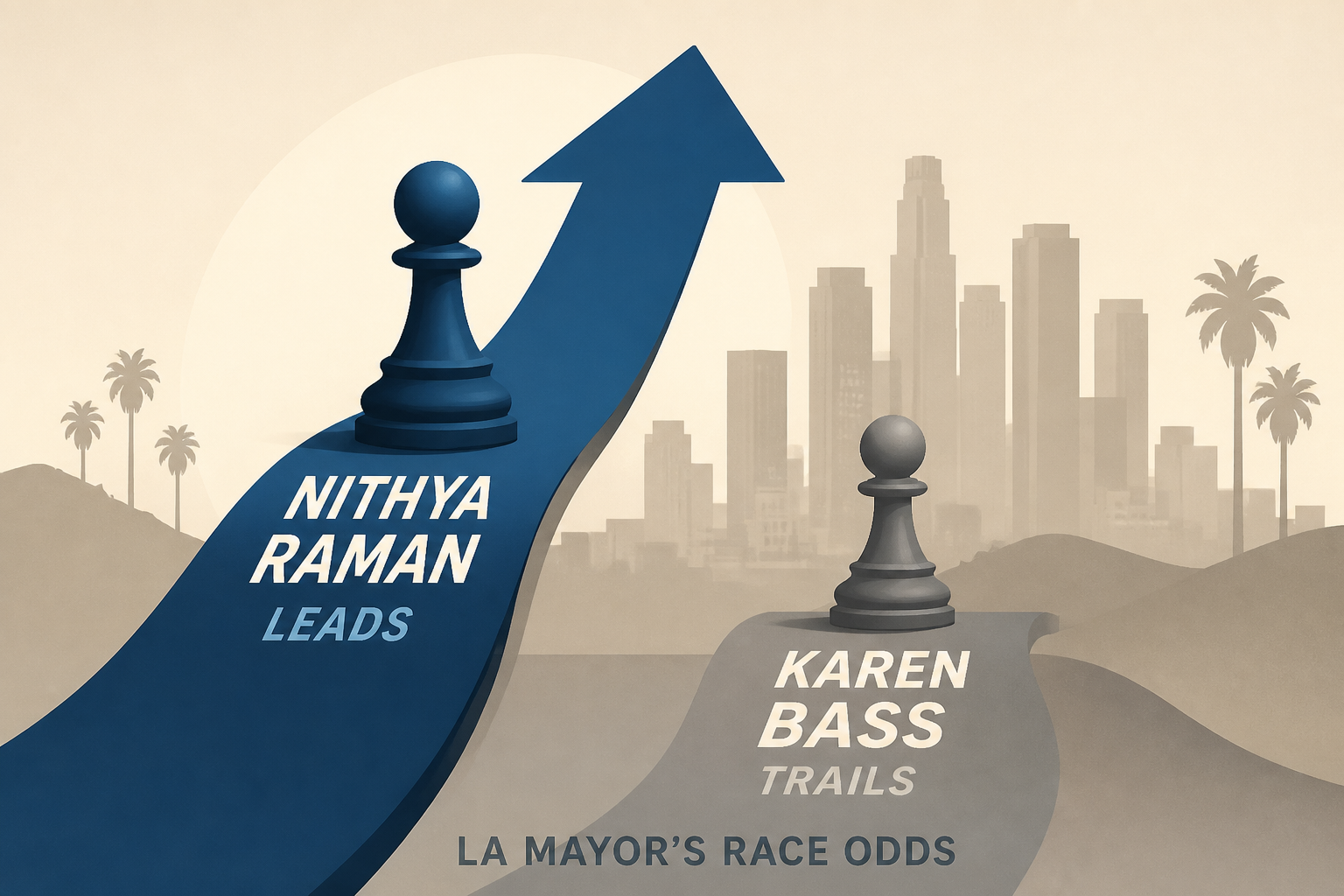 Nithya Raman takes lead over Karen Bass in new LA mayor's race odds