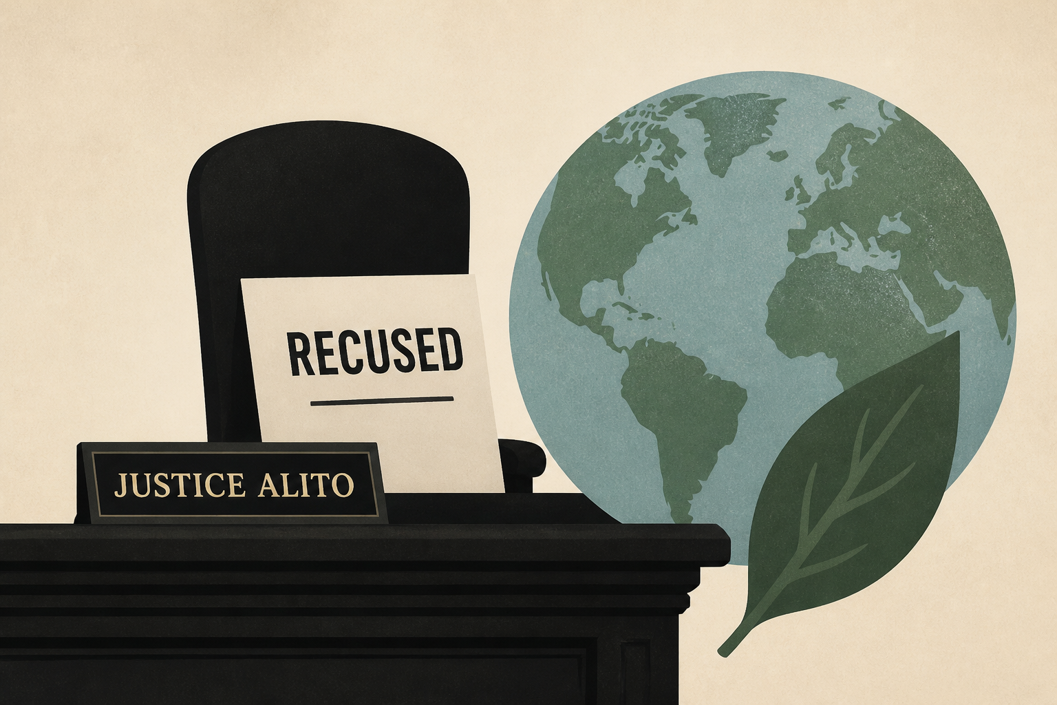 Justice Alito Recuses Himself Days Before Major Climate-Change Case