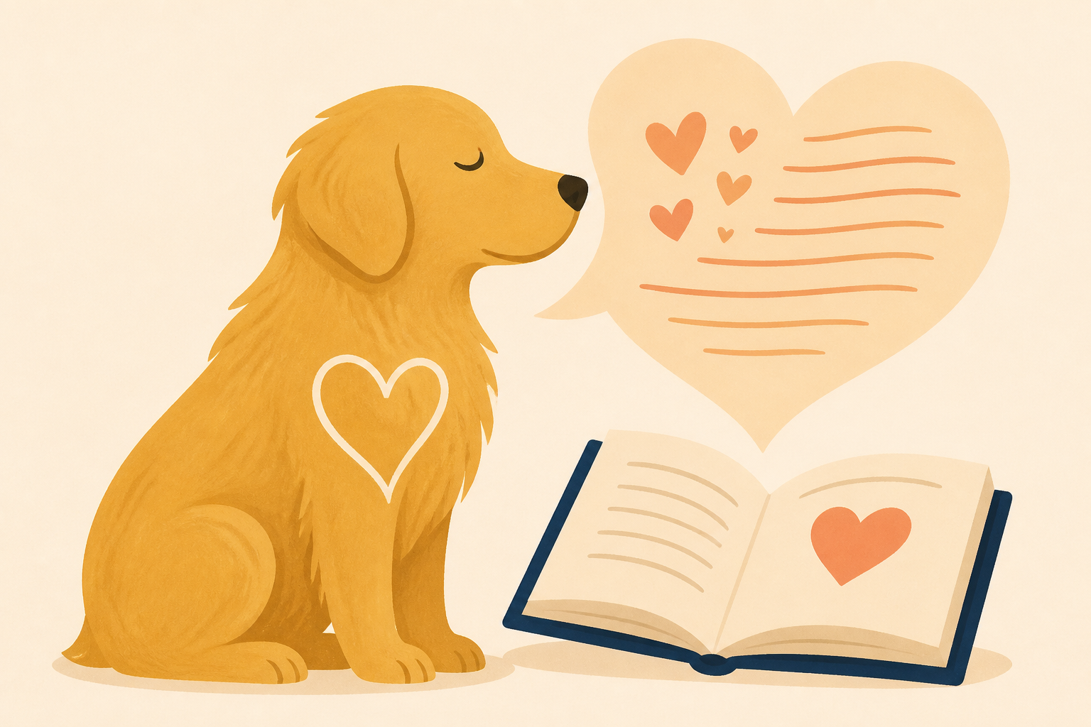 Senior Rescue Golden Retriever Listens to His Adoption Story - Every Word Is Full of Love