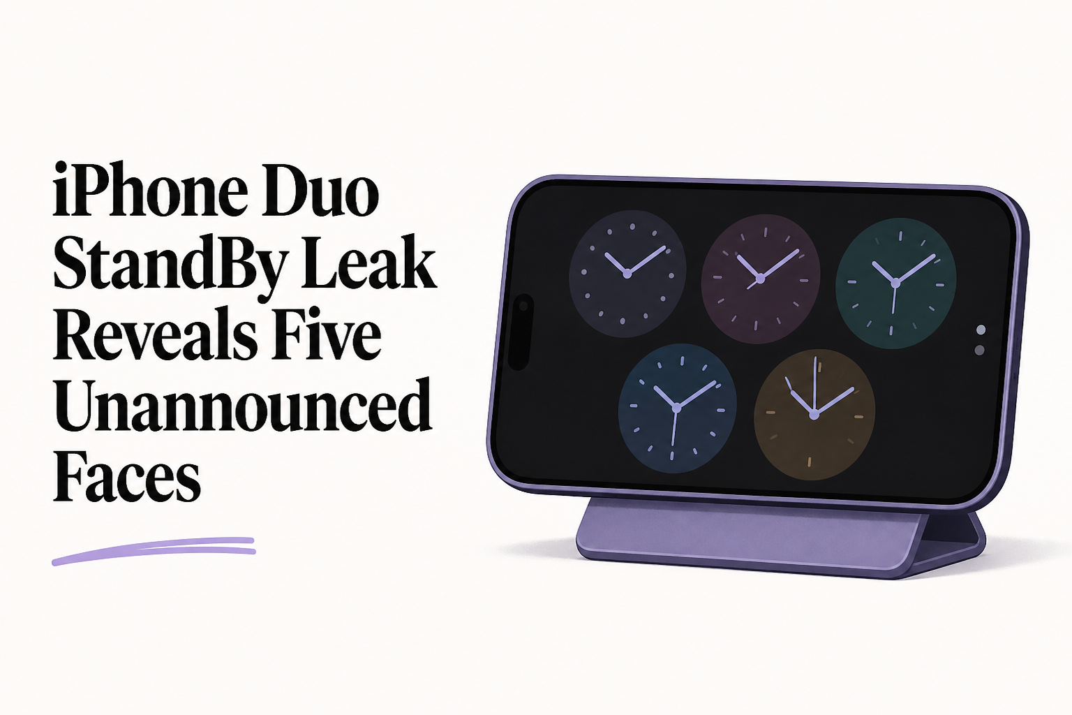 iPhone Duo StandBy Leak Reveals Five Unannounced Faces