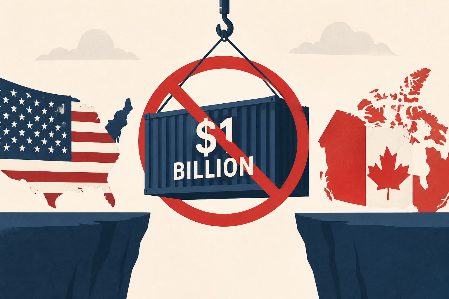 US ban on $1 billion worth of Canadian imports goes into effect