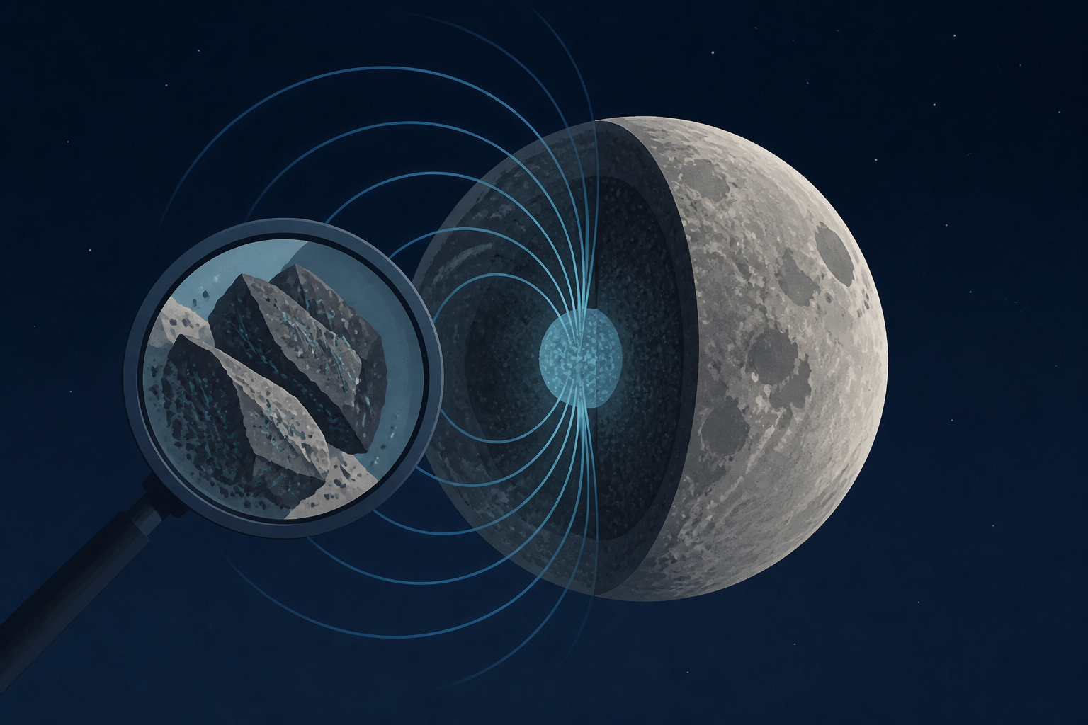 New clues emerge for moon’s ancient magnetic field