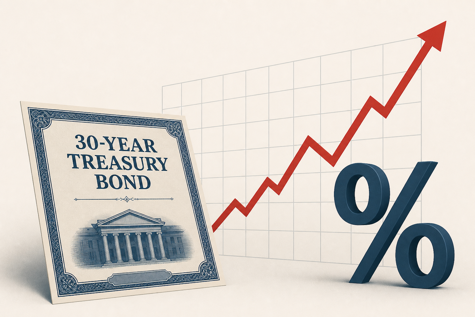 30-year Treasury bond yield scales to highest level since 2002