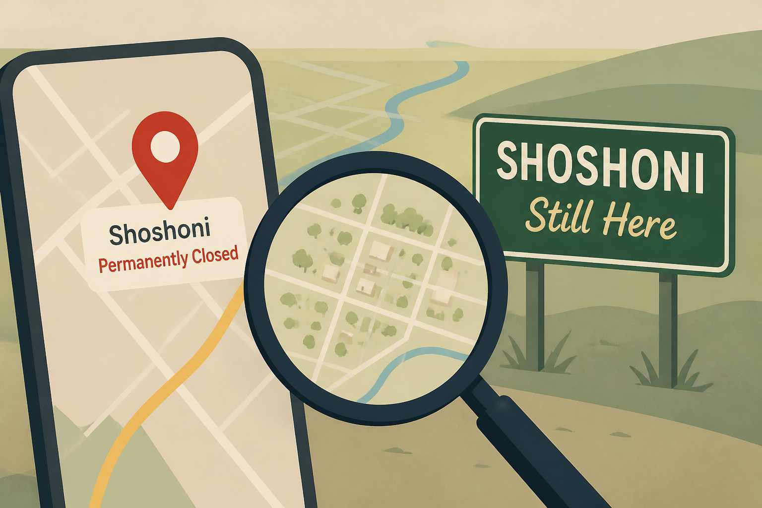 No, The Town Of Shoshoni Is Not Closed Down Despite What Google And Apple Maps Say