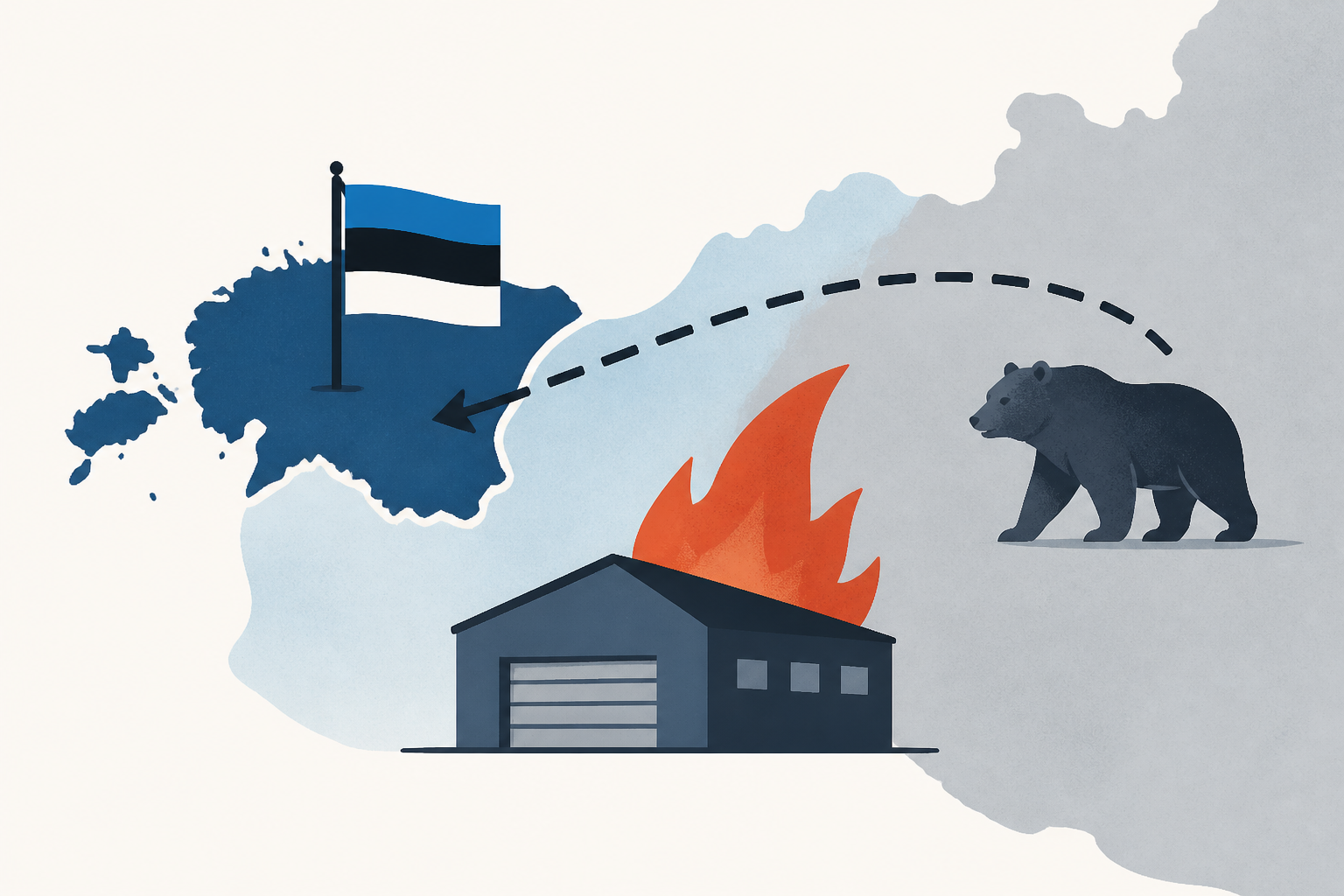 Russia accused of sabotage by Estonia after arson at Ukraine supplier
