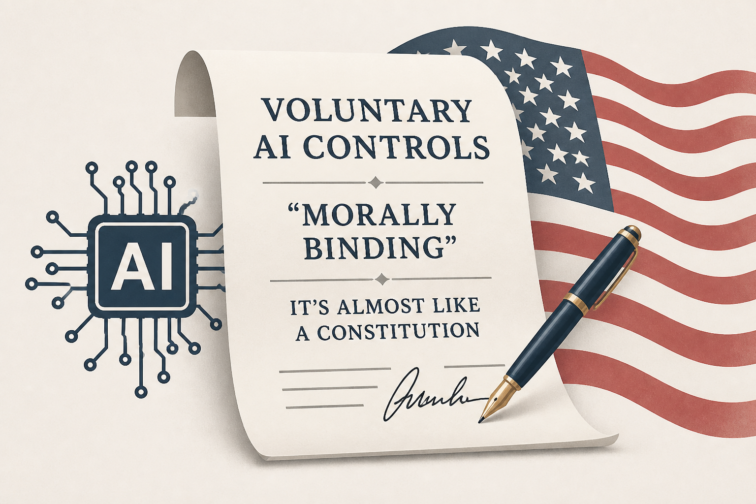 Trump and major AI executives sign "morally binding" voluntary controls: "It's almost like a constitution"