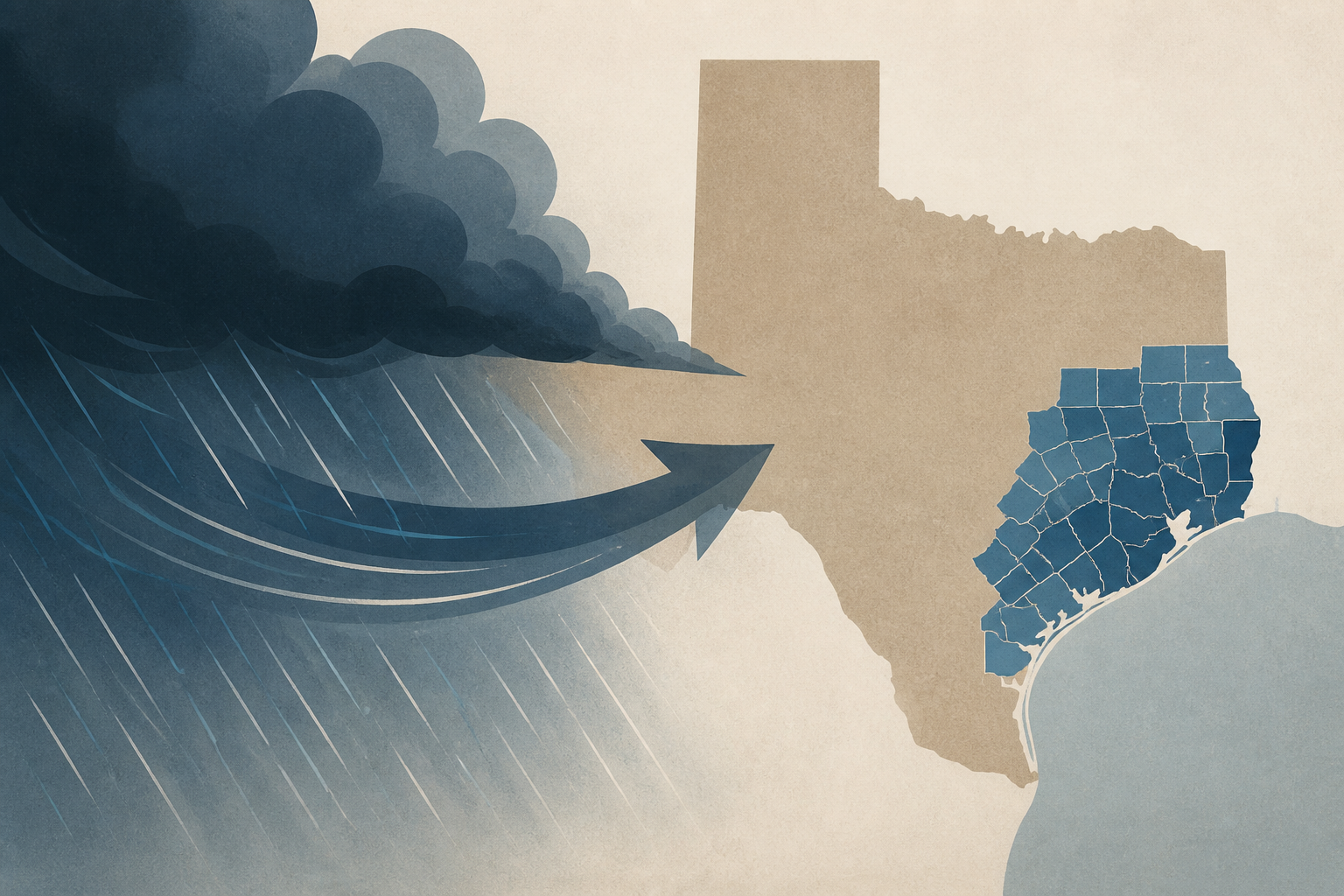 Heavy rain is barreling toward Texas. The counties most at risk.