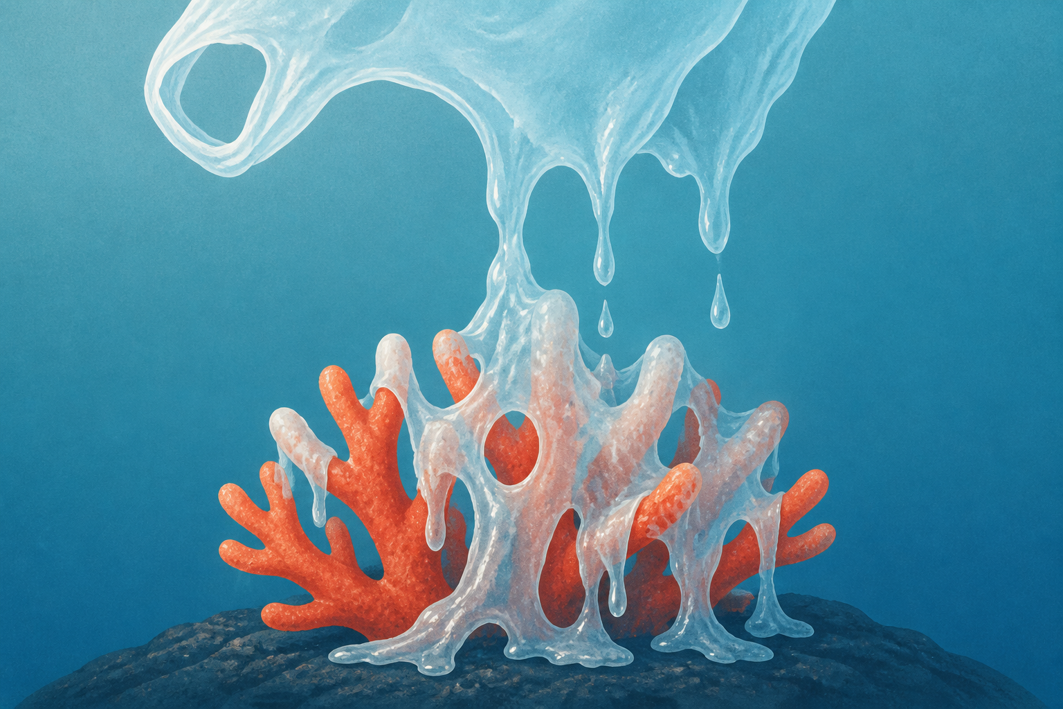 Plastic Is Melting Onto Corals