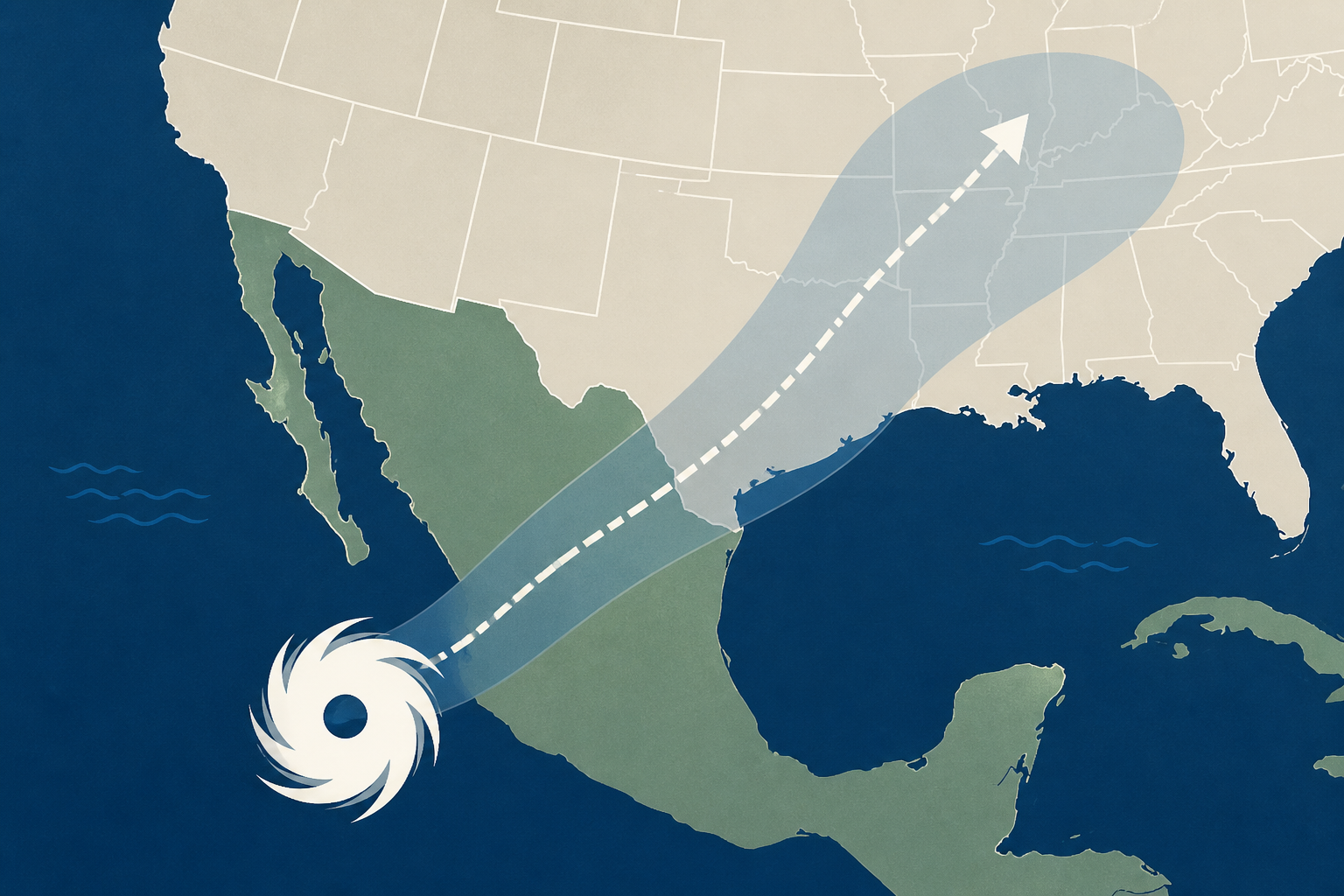 Tropical Storm Polo is expected to impact the U.S. after slamming Mexico. See its path.