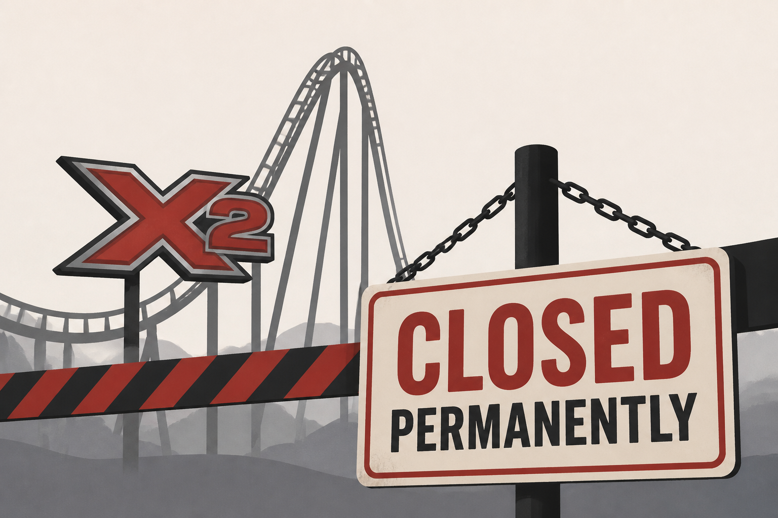 Magic Mountain closes X2 coaster permanently after history of injuries