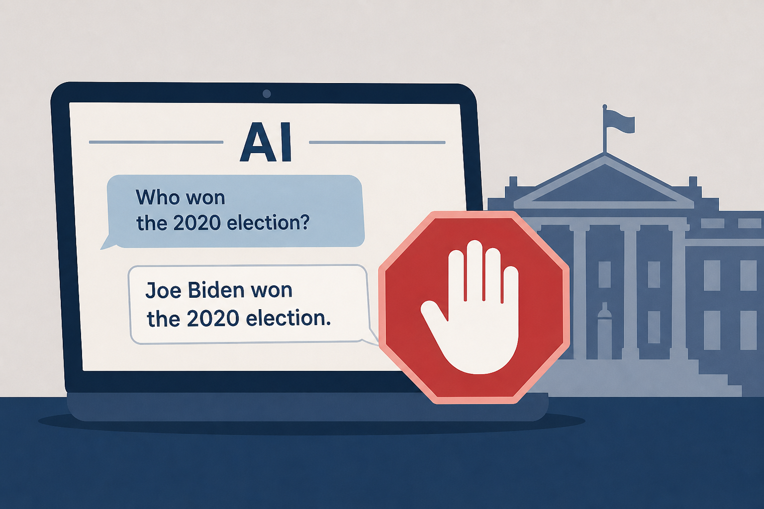Trump's new AI website said Biden won 2020-then the White House made the it stop answering
