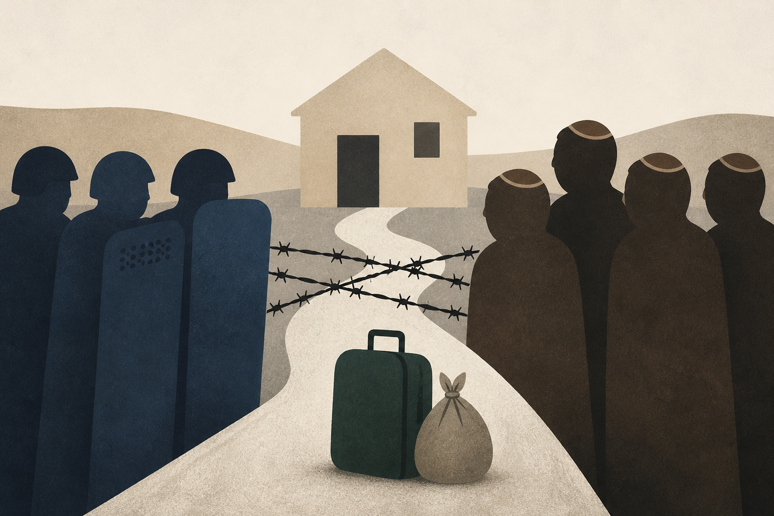 Jewish settlers clash with Israeli security forces to prevent Palestinian family’s return to West Bank home