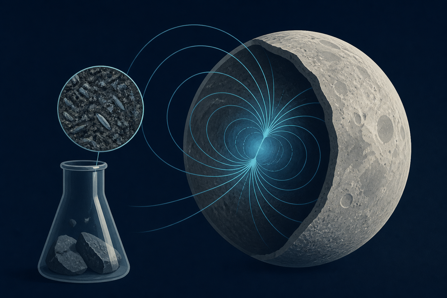 New clues emerge for moon’s ancient magnetic field
