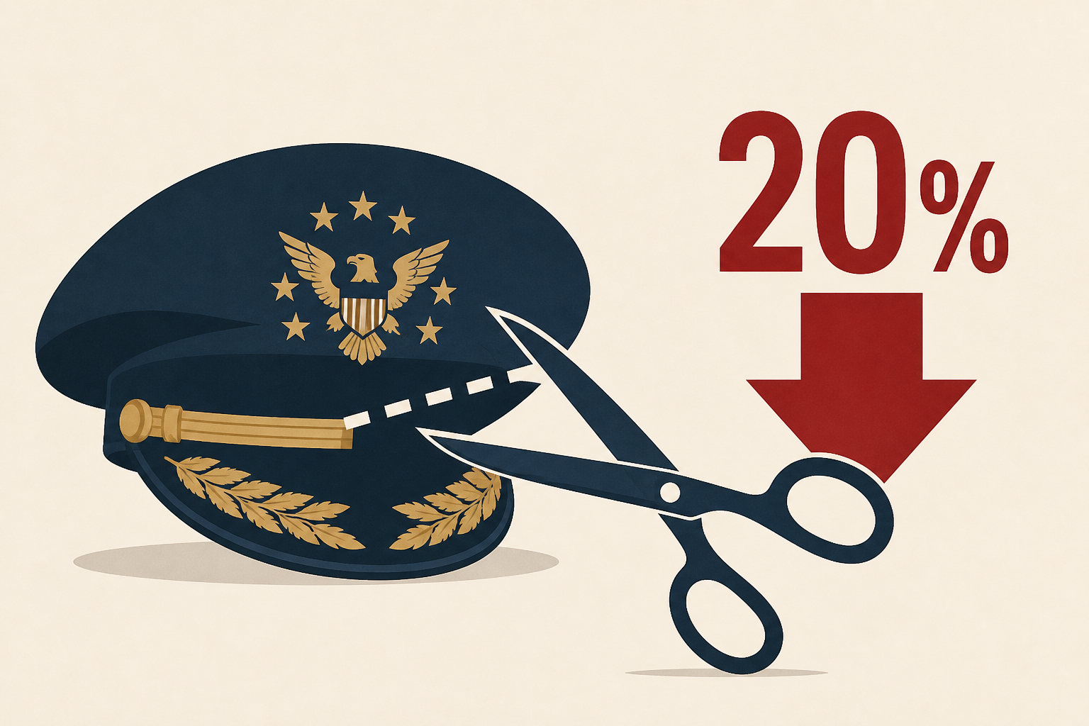 Pentagon to cut 20% of general and admiral positions by Jan. 1