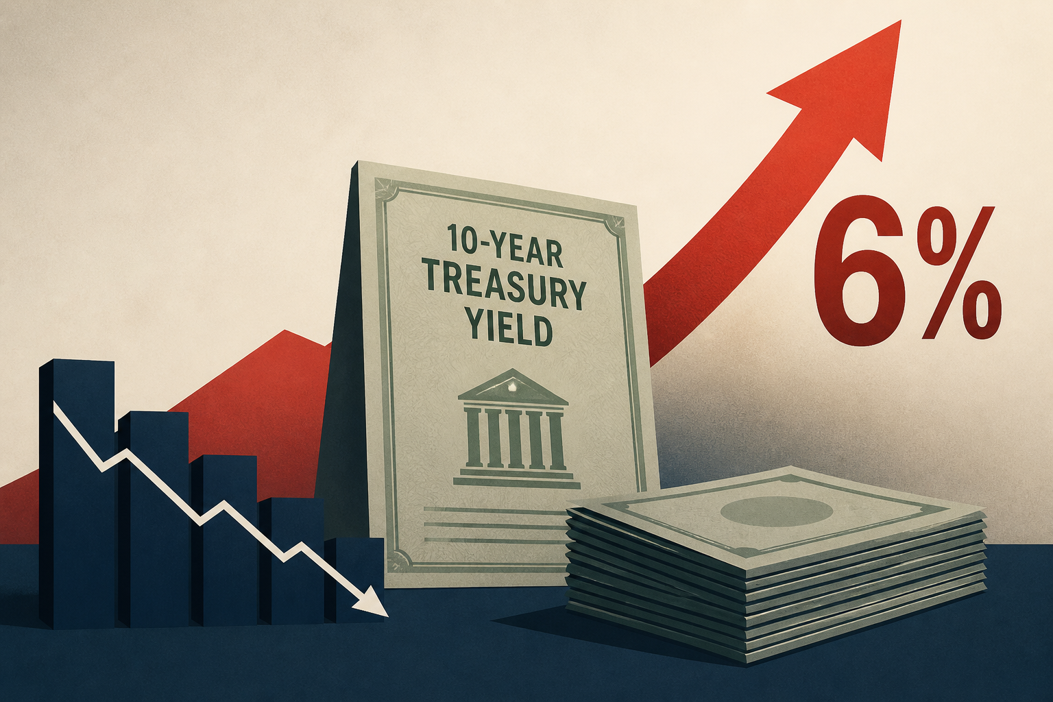 10-Year Treasury Yield Surges Toward 6%: What It Means for Stocks and Debt Markets