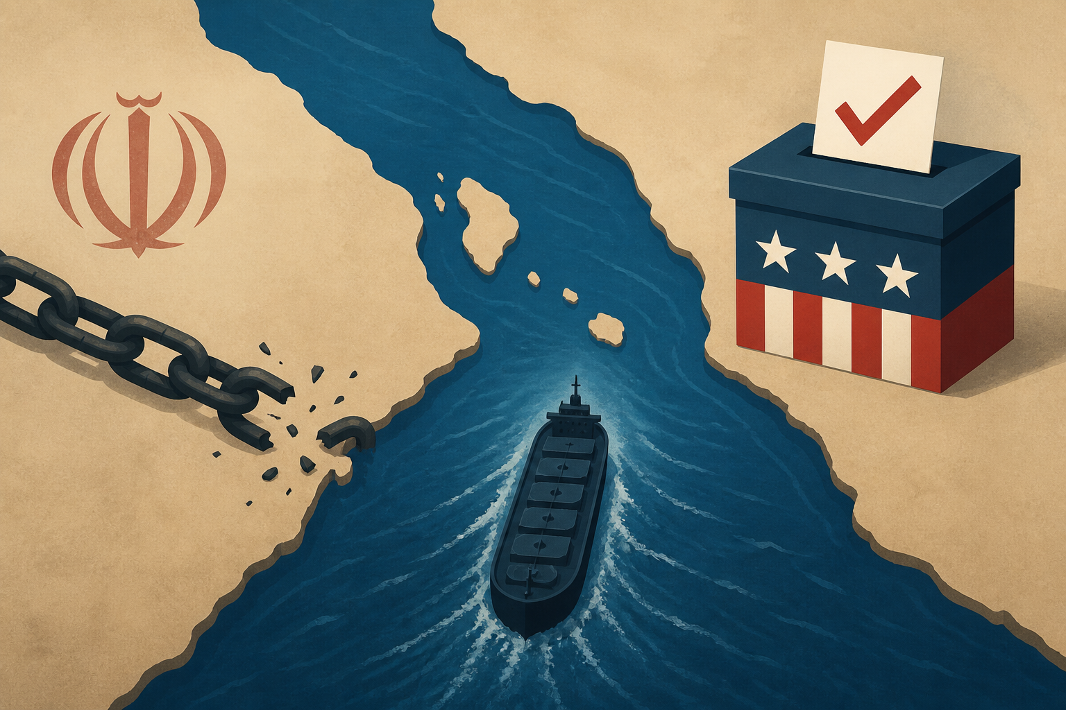 Iran loses grip on Strait of Hormuz as US as Tehran calls on Americans to vote out Trump