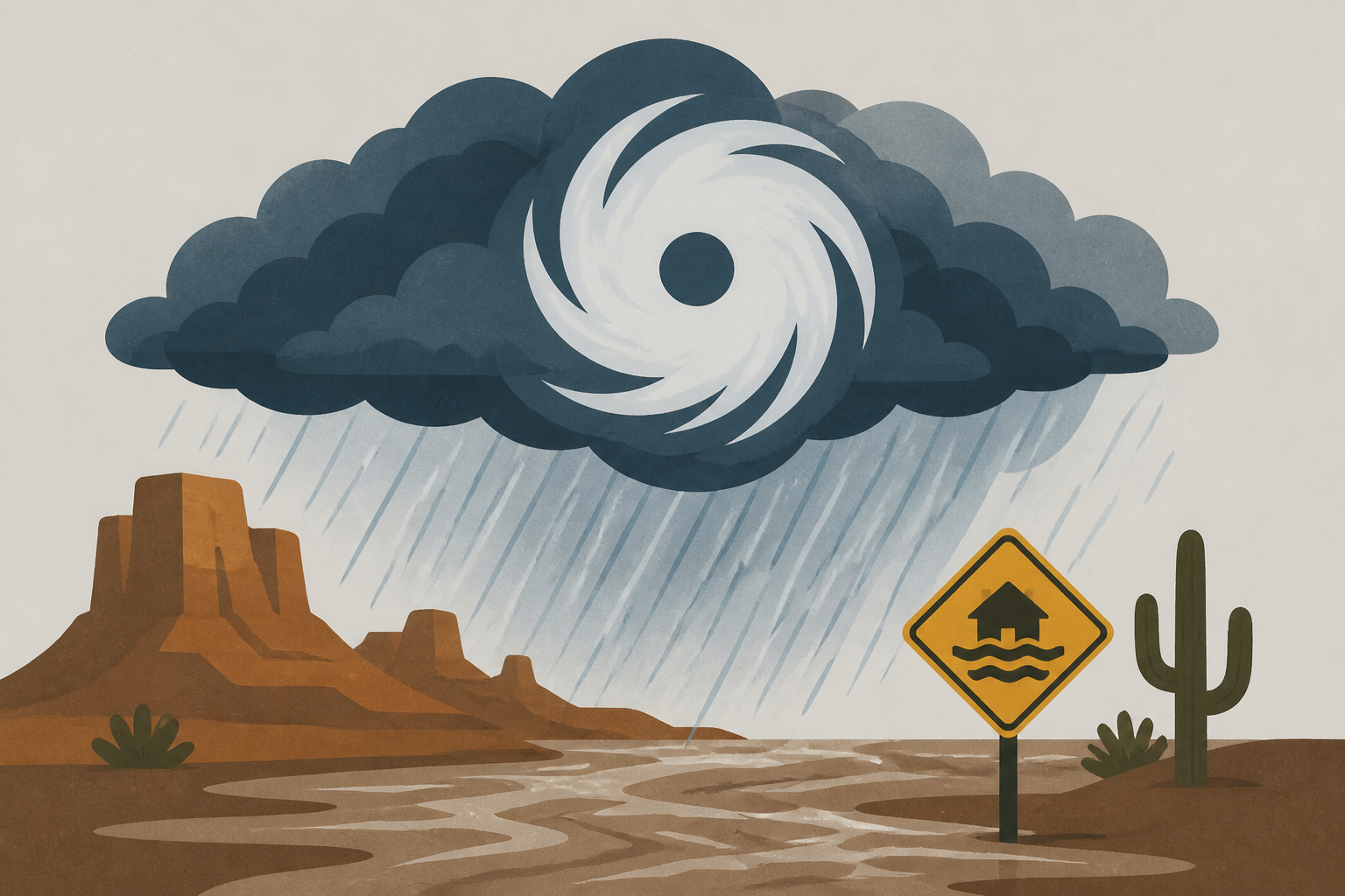 Hurricane Polo's remnants bringing more rain to flood-struck U.S. Southwest