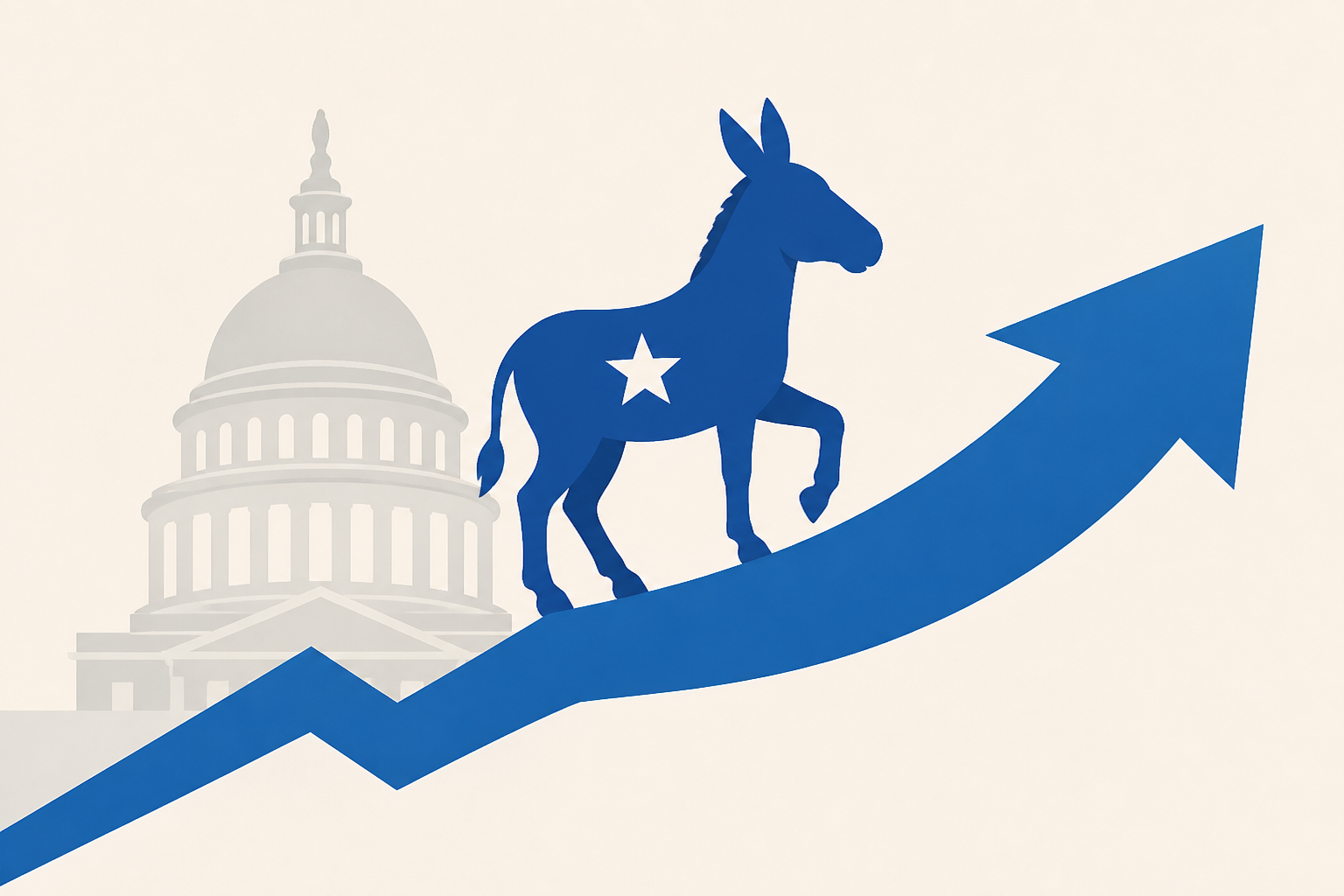 Democrats' lead in the congressional elections reaches another new high