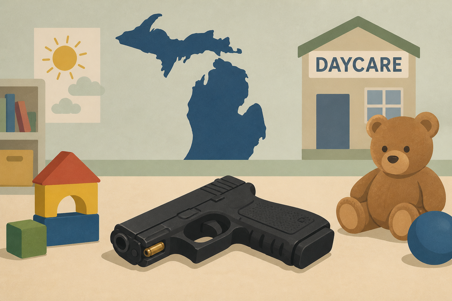 Toddler found with loaded gun at daycare in Michigan: Police