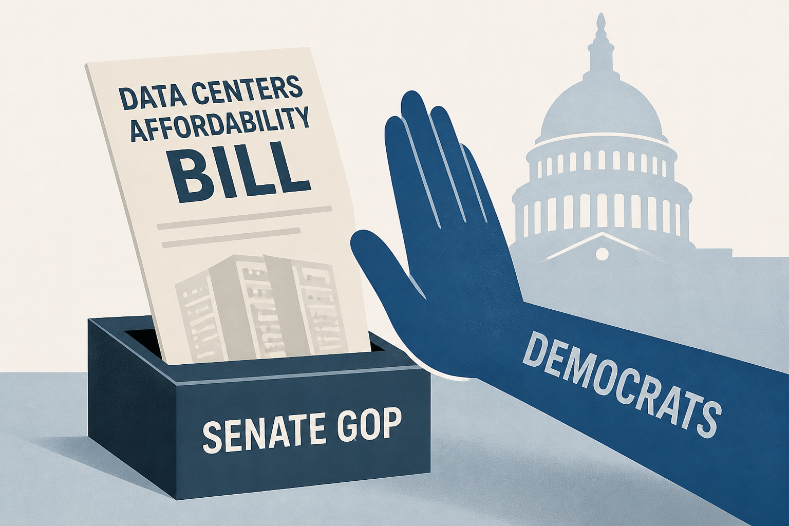 Democrats block data centers affordability bill in blow to Senate GOP