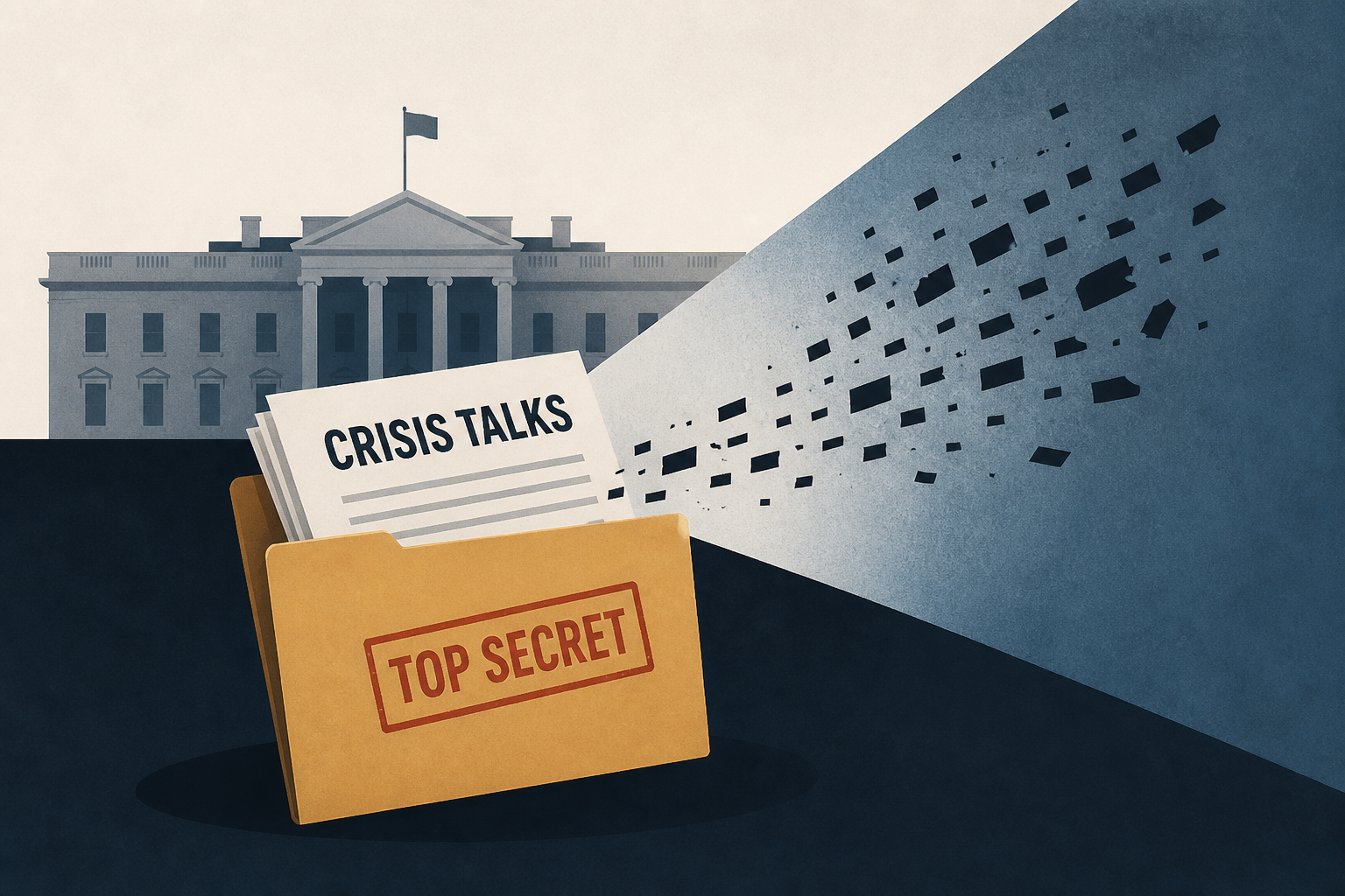 Trump’s Secret White House Crisis Talks Are Leaked
