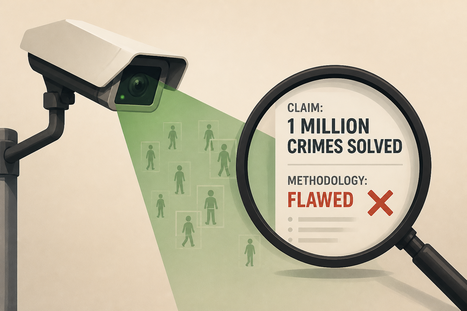 Flock's CEO claims its tech "solved" 1 million crimes last year. The company's own methodology undercuts that claim
