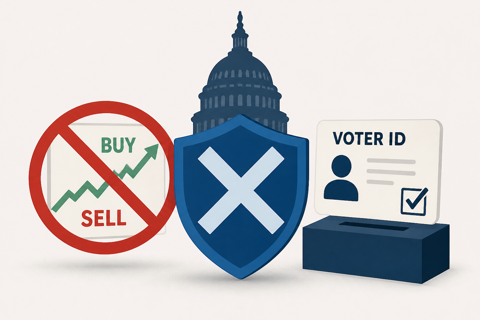 Senate Democrats block stock trading ban, prevent GOP voter ID win