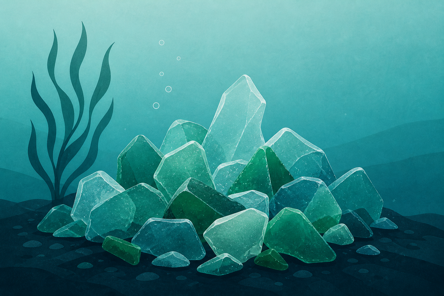 Off the coast of Canada, you won't see coral reefs - you'll see reefs made of actual glass