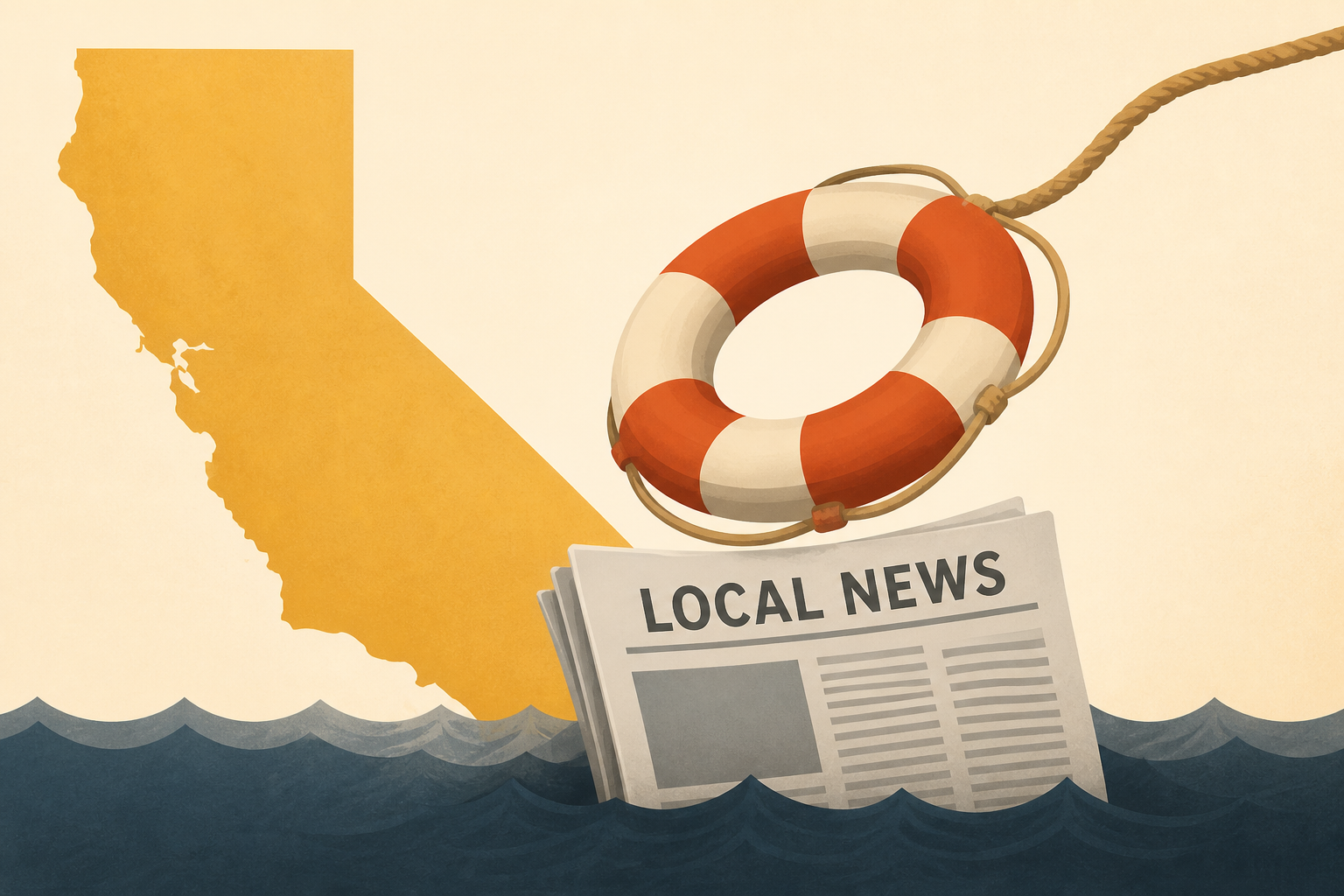 Newsom signs landmark bill aimed at giving lifeline to struggling California newsrooms