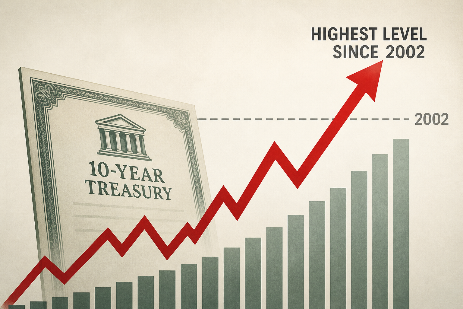 10-year Treasury yield hits highest level since 2002