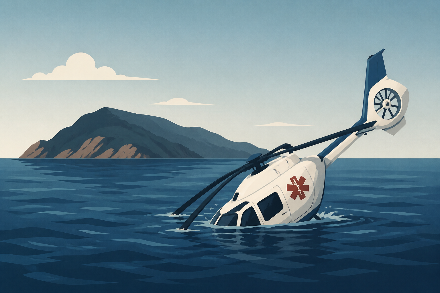 2 dead, 2 injured, 1 missing after medical helicopter crashes into waters near Catalina Island