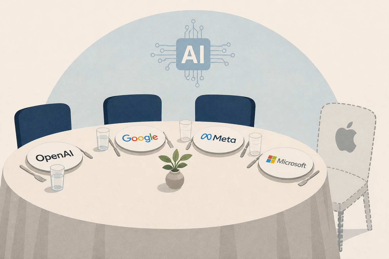 Trump’s AI lunch included everyone but Apple