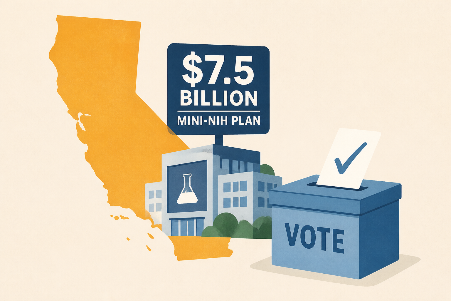 $7.5-billion mini-NIH plan goes to California voters under bill signed by Newsom