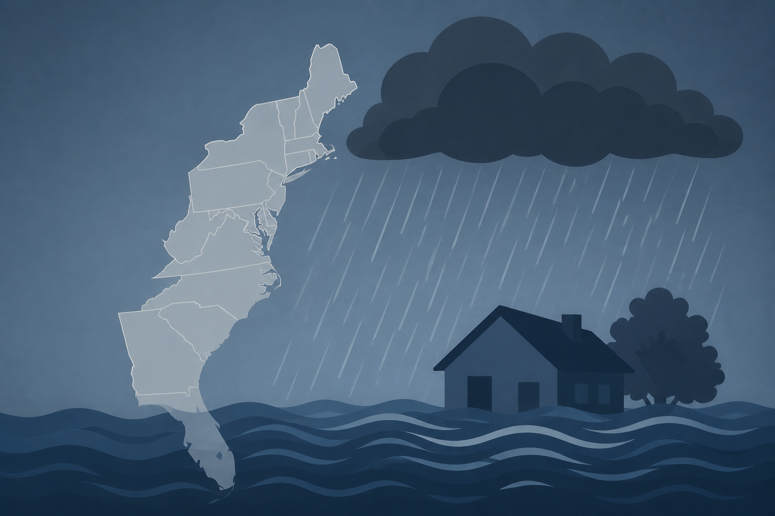 Heavy rain and flooding to hit the East Coast this week