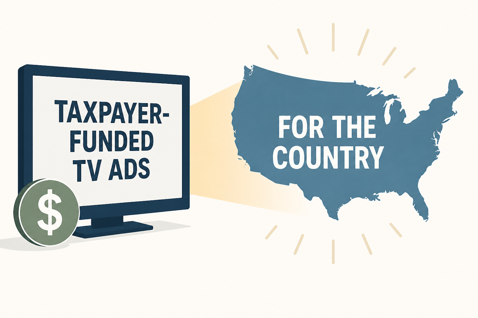 Trump says taxpayer-funded TV ads are 'for the country,' not himself