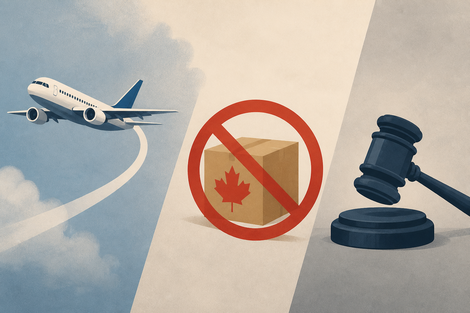 Crash of Tel Aviv flight narrowly averted after pilot fight; Ban on Canadian goods; Supreme Court allows Trump’s deportations to resume