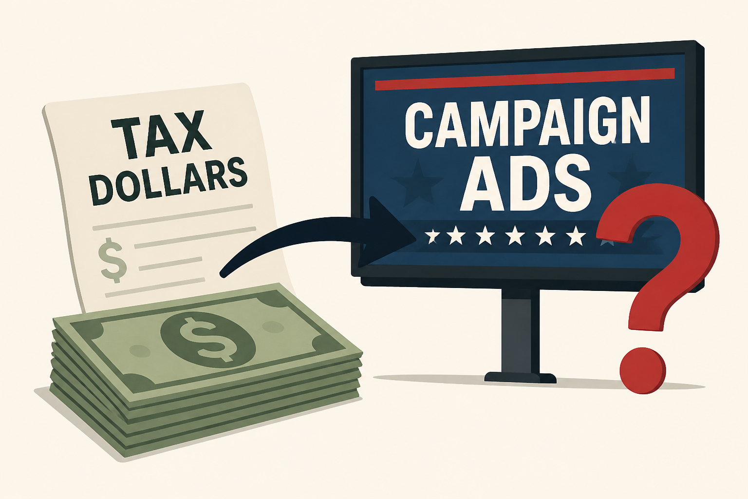 Can Trump really pay for campaign ads with your tax dollars?
