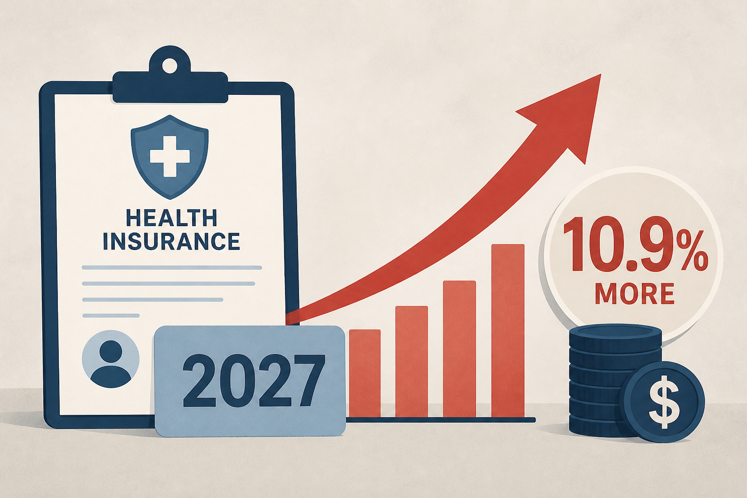 Federal health insurance enrollees will pay 10.9% more, on average, toward premiums in 2027