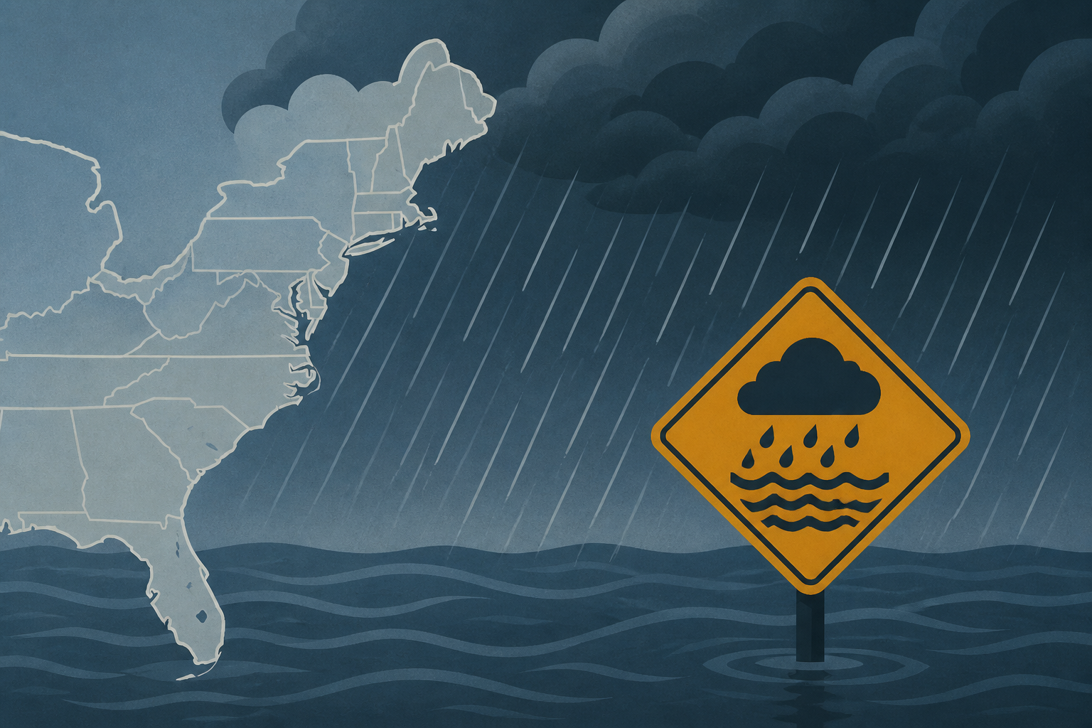 Millions along East Coast to get drenched in rain as incoming storms pose major flood threat