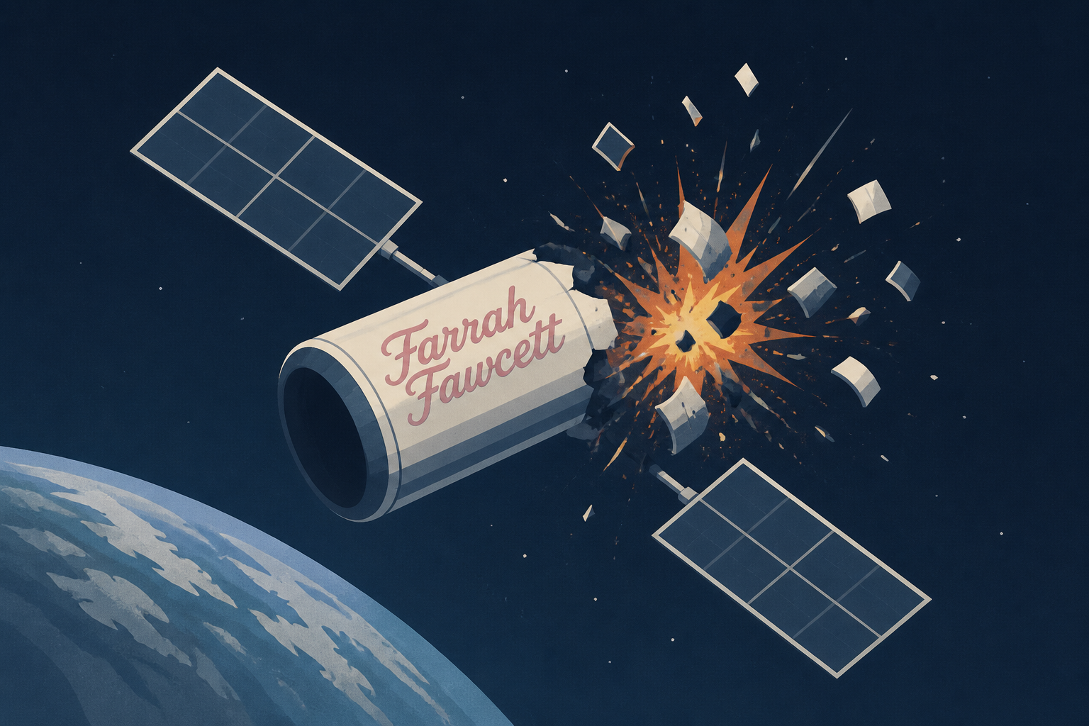 'Farrah Fawcett' Spy Satellite Blows Up