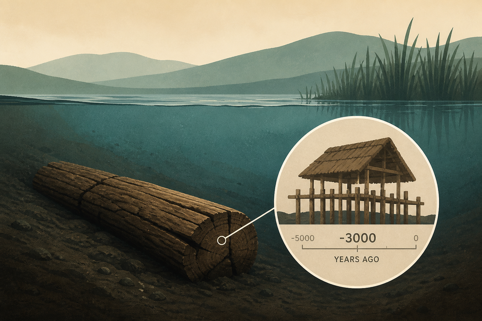 Wood beneath German lake may reveal buildings 3,000 years older than region's first farms