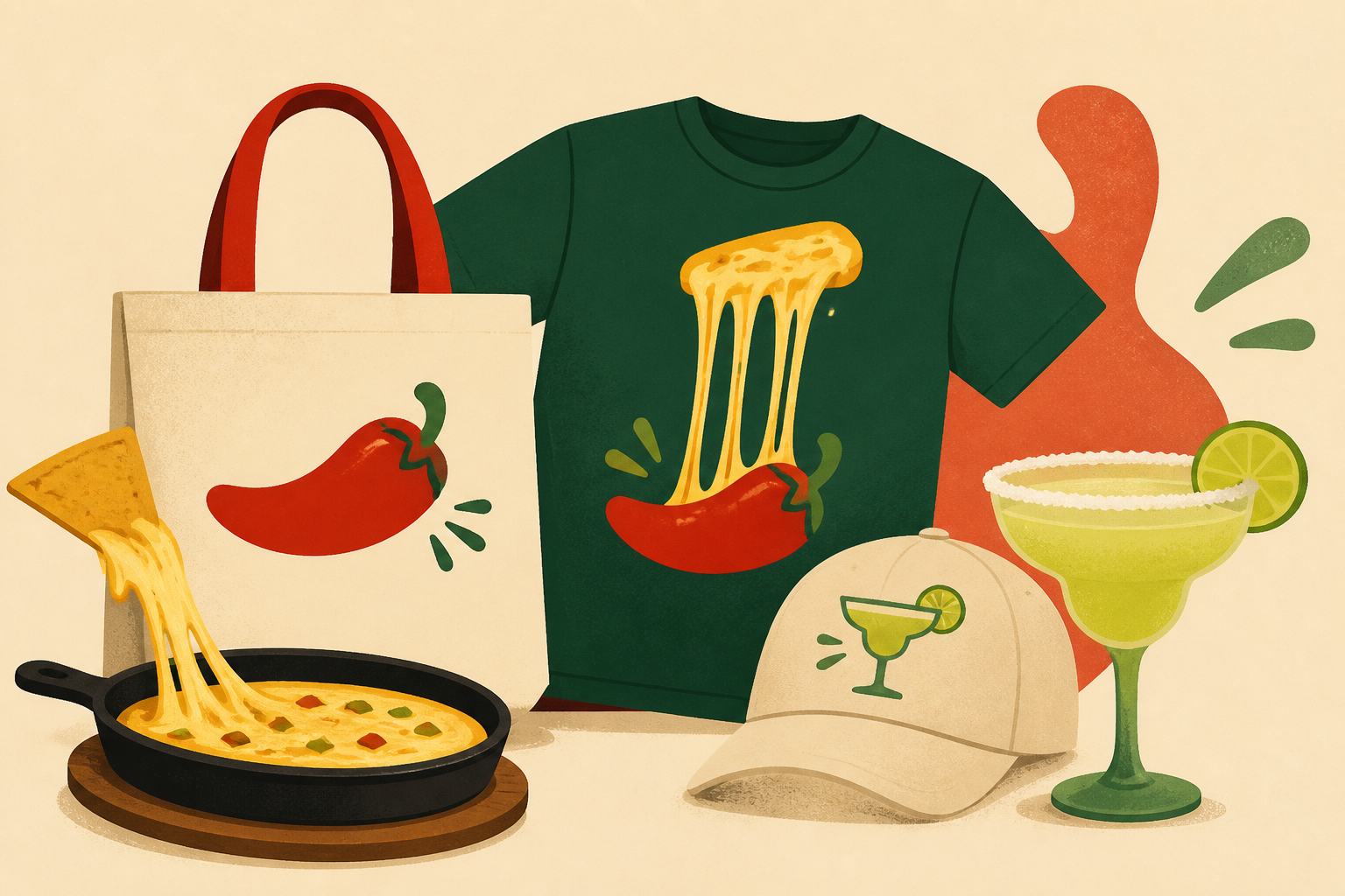 Chili's serves up new merch with nods to cheese pulls, margs