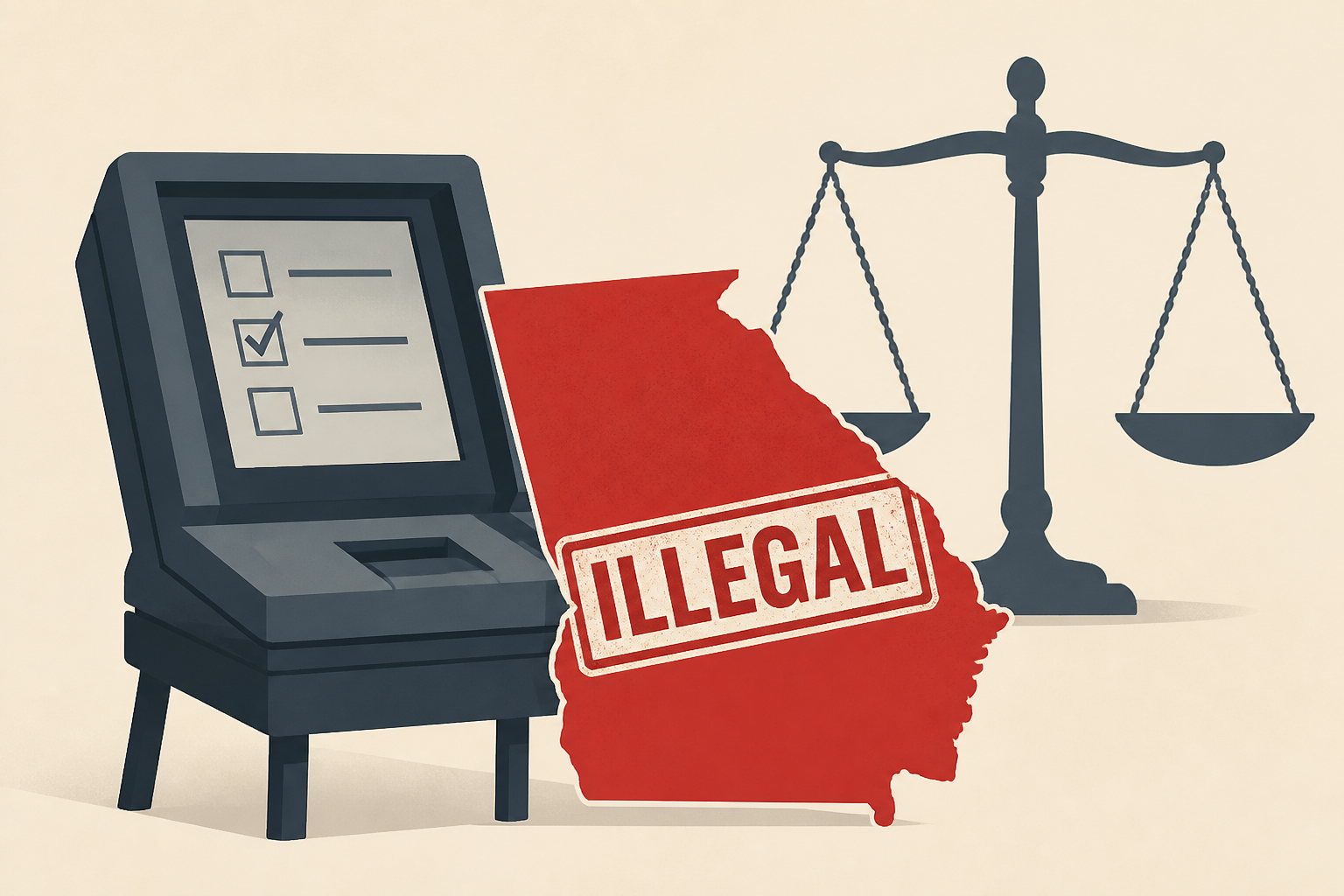GOP-controlled Georgia election board asks DOJ to declare state’s voting machines illegal