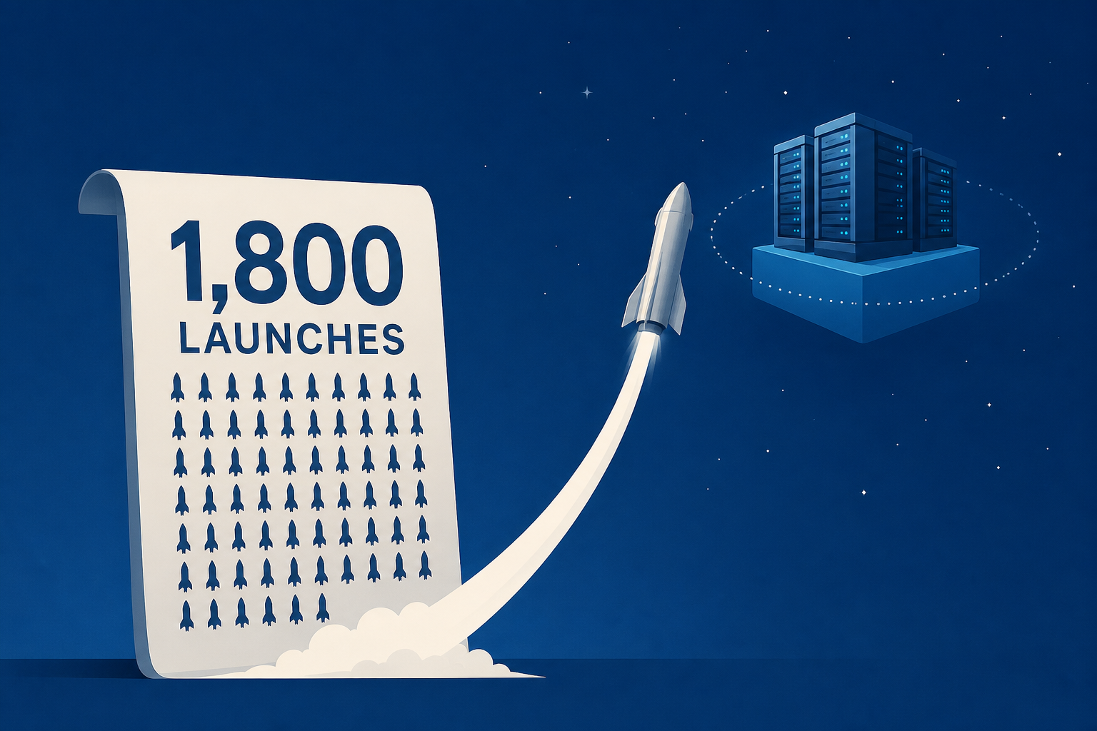 Google thinks SpaceX's Starship has to launch 1,800 times before space data centers get off the ground