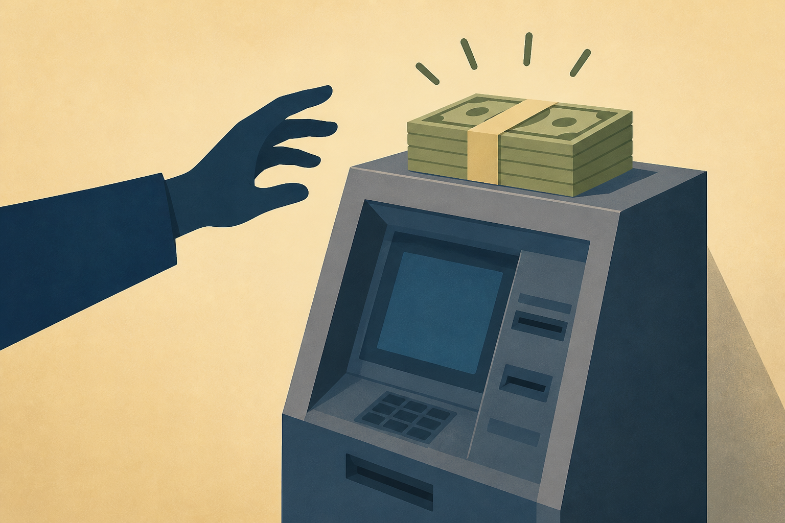 Man finds $128K atop bank's ATM. He then did this