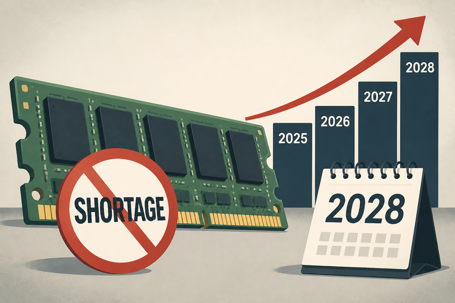 Memory executives expect RAM shortage to continue through 2028