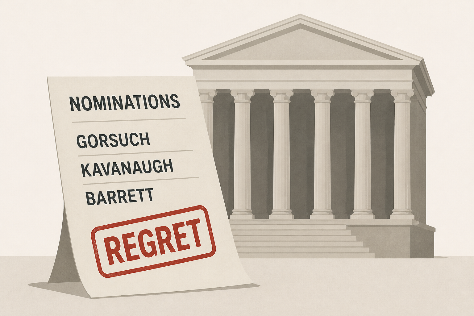 Trump says he regrets nominating Gorsuch, Kavanaugh, Barrett to SCOTUS
