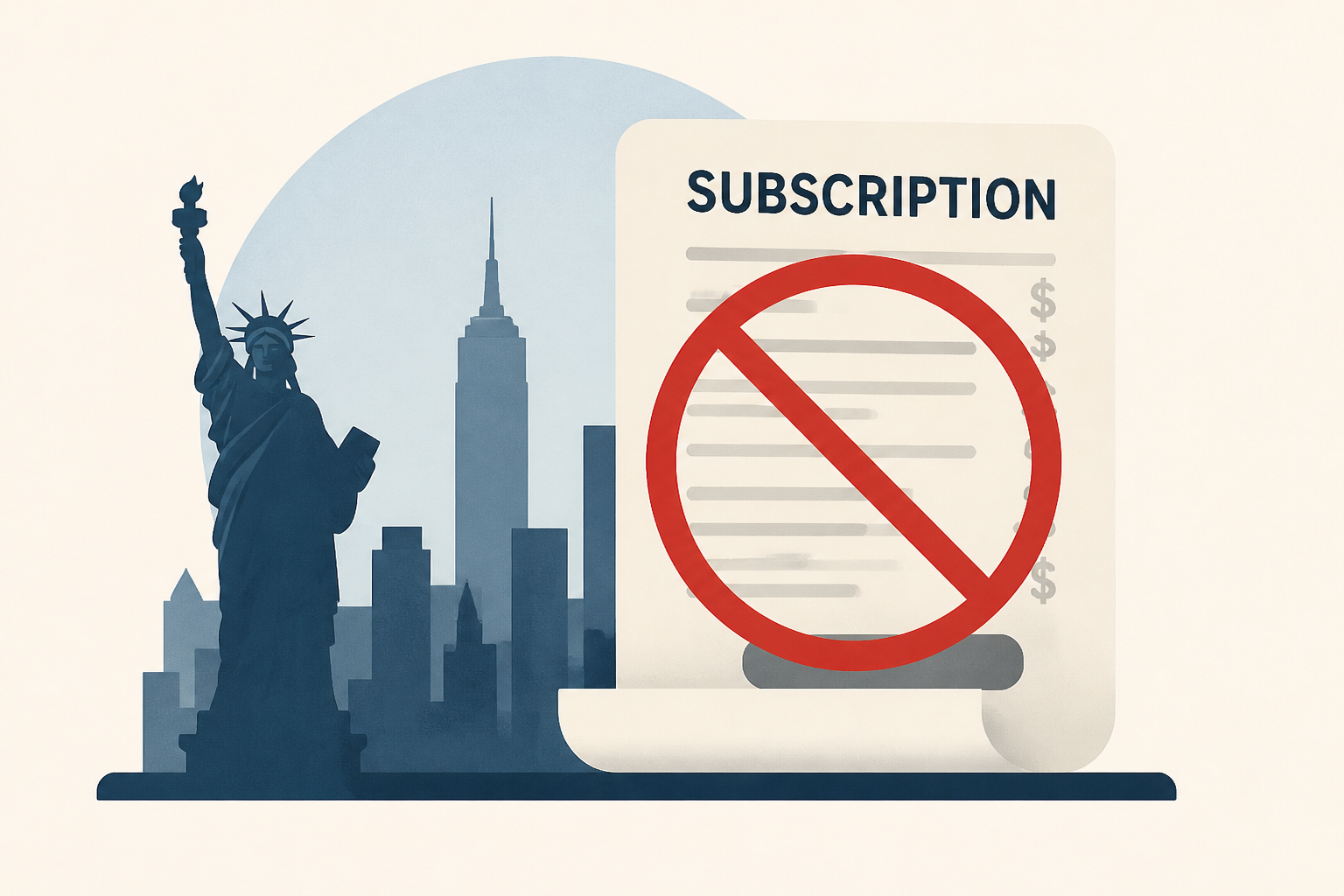 NYC is now the first city in America that bans sketchy subscriptions